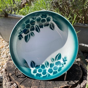 Vintage bowl ceramic Art Deco spray decoration,old ceramic plate