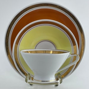 Vintage Kaffeegedeck DDR, Sammeltasse Porzellan, VEB, DDR