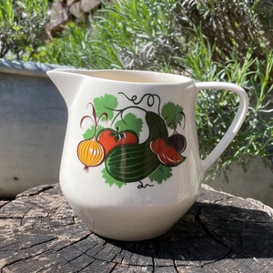 Vintage ceramic jug DDR, milk jug, jug, juice jug, cocoa jug