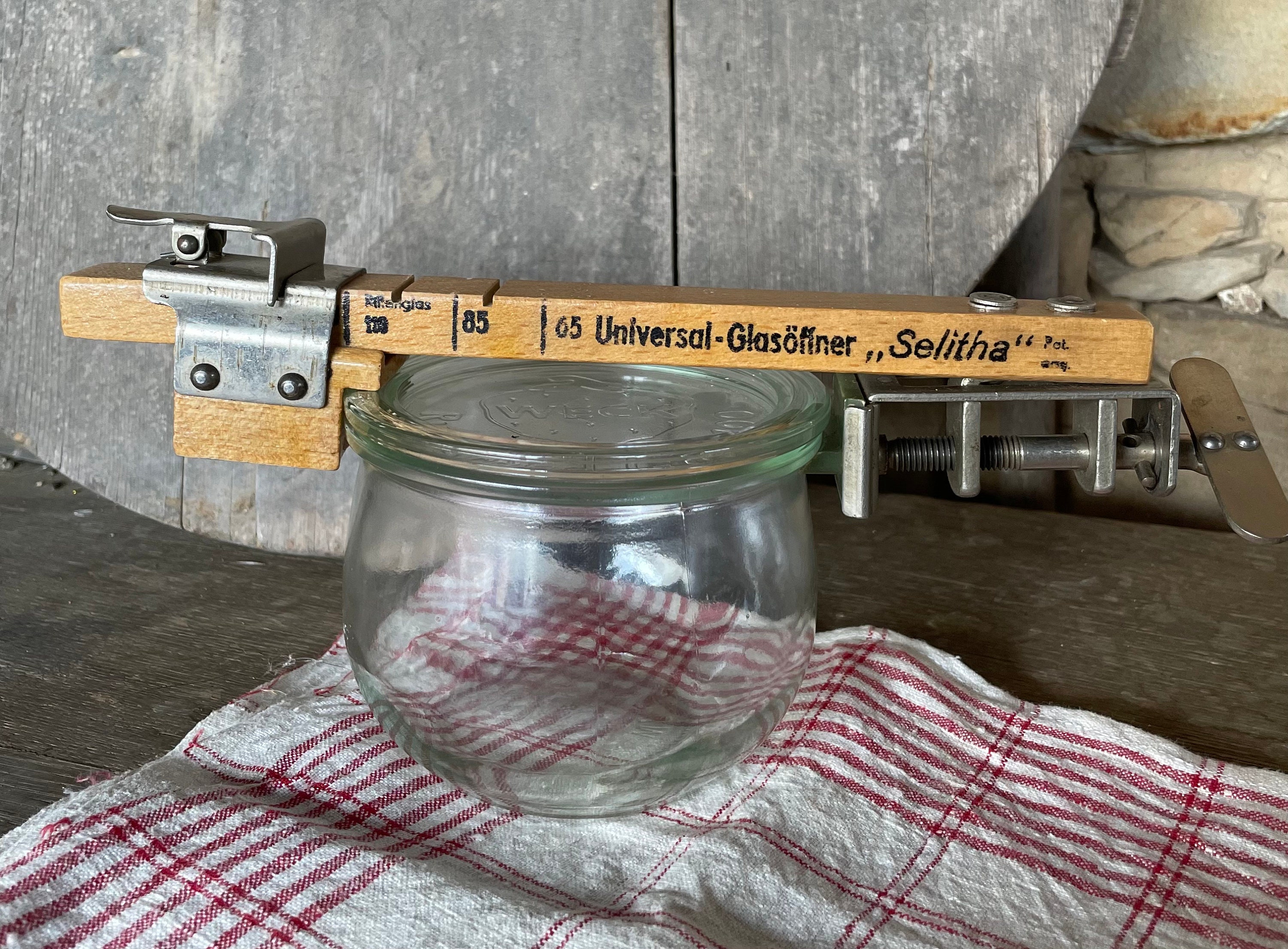 Glasöffner, Weck, Einmachen,Einkochen, Vintage