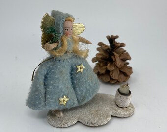 Angels, Christmas angels, vintage decorations, candlesticks