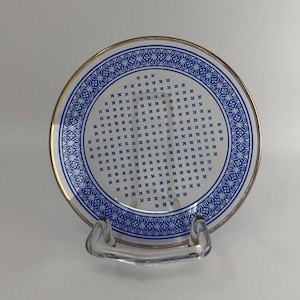 Small vintage glass plate, Glaswerke Olbernau DDR, cake plate, fruit plate