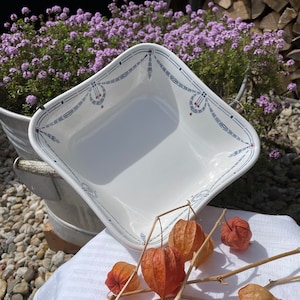 Vintage country house ceramic bowl, Art Nouveau