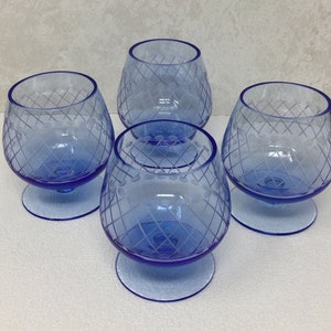 Vintage cognac sniffer, schnapps glasses, old shot glasses