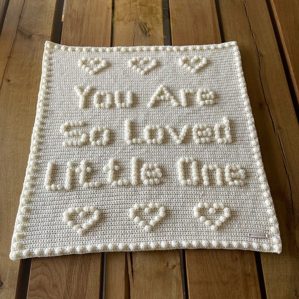 So Loved, Baby BLANKET CROCHET pattern, So Loved Baby Blanket Pattern, PDF pattern,