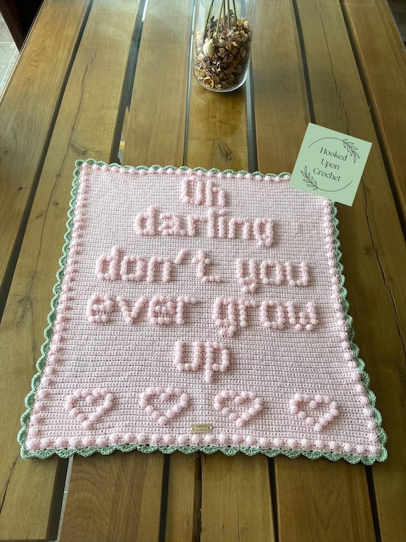 Oh Darling Crochet Blanket Pattern | Puff, Bobble Stitch (PDF Pattern Design