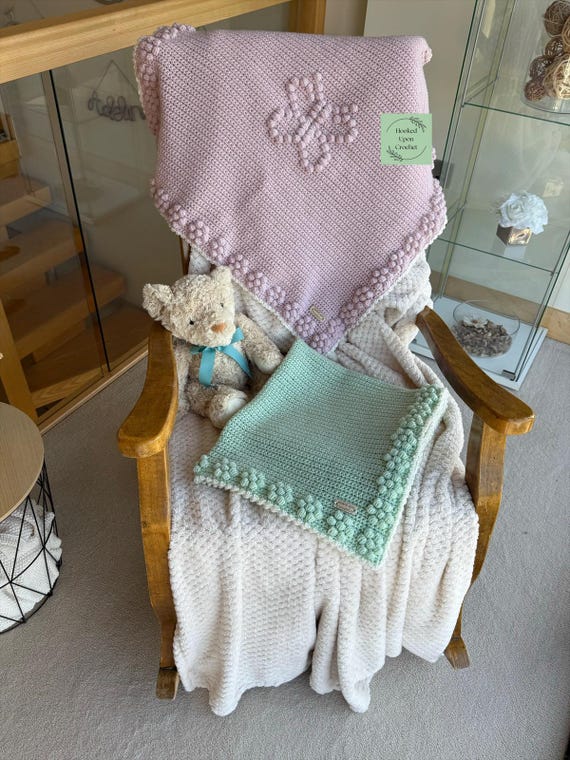 The Adeline crochet blanket pattern collection | Crochet flower border blanket pattern | Crochet butterfly blanket pattern.