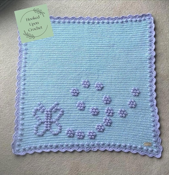 Uk terminology Fluttering By | Crochet blanket pattern | baby blanket | Childs blanket |bobble stitch pattern | puff stitch pattern.