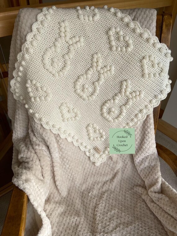 Bunny Love US terminology| Baby Blanket Crochet pattern | Bunny Love Baby Blanket Pattern | PDF pattern.