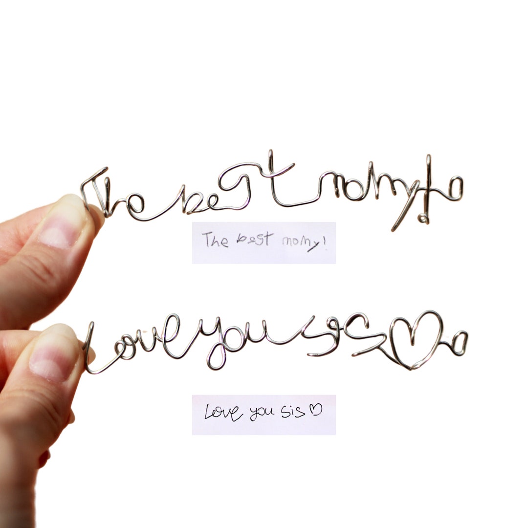 YOUR HANDWRITING Custom Actual Handwriting. Stackable Signature ...