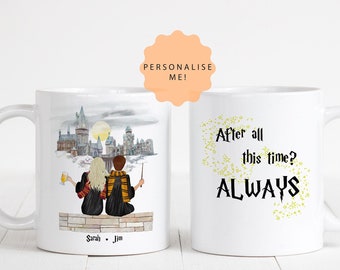 Wizard Couple,Engagemente Gift,Boyfriend Gift, Girlfriend Gift,Personalised Mug,Gift for Couples, Dating Anniversary Gift, Magic School Gift