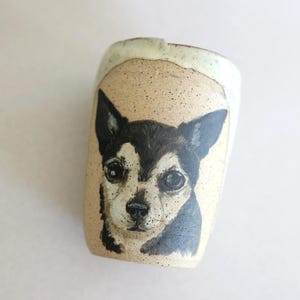Custom Pet Portrait Mug Handpainted Pet Portrait Memorial Gift for Pet Loss Pet Lover Gift Idea Personalized Pet Mug Travel Tumbler Dog Loss image 8