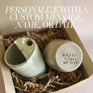 Handmade Ceramic Travel Mug Gift for Coffee Lover Handmade Pottery Gift Idea for Her Wedding Coffee Cup To Go Gift for Fiancé Gift College image 4