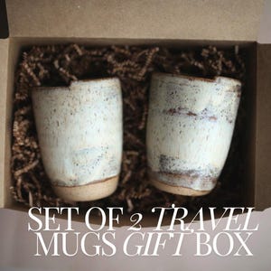 This handmade ceramic travel tumbler is a must-have for coffee lovers. A beautifully crafted handmade pottery gift, it’s an ideal gift idea for her, a wedding coffee mug gift for a fiancé, or a thoughtful college gift for daily caffeine needs. Handmade Ceramic Travel Mug combines artisan craftsmanship with everyday function in a reusable pottery design. it is ideal for birthdays, anniversaries, or holidays. It also makes a charming To Go Coffee Mug and a durable Gift College students.