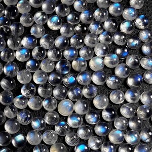 Impresionante calidad 100% natural!!!! Piezas Wise Rainbow moonstone Lote de todos los tamaños mixtos y formas redondas para todos