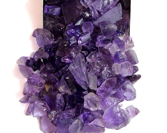 Amethyst Gemstone Raw, Chips, 50 Grams, Purple Stone Chips, Amethyst Rough Lot, Amethyst Row Collection, Amethyst Rough Supply, Gift Wedding