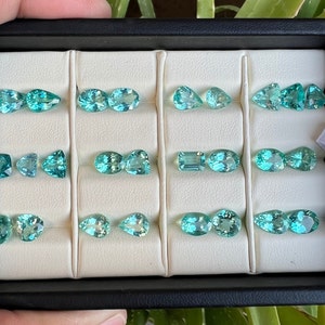 Natural Santa Maria Apatite Gemstone: Faceted Loose Jewel