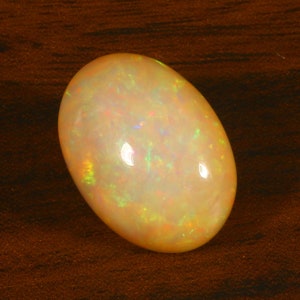 Cabochon opale naturale, pietra preziosa opale, pietra preziosa sciolta, opale giallastro, opale multi fuoco, pietra di nascita ottobre, 20x14x8 MM ct. 11.35 opale sciolto,