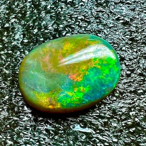 Cabochon opale australiano, cabochon opale australiano naturale, cabochon opale di pietre preziose sciolte, opale di fuoco multiplo, 19X14X4MM Ct8.60 per realizzare gioielli