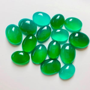 Preço de atacado lote cabochão de ônix verde natural, pedra preciosa de ônix verde, pedra preciosa solta de ônix verde, ônix verde para fazer pingente de anel de joias