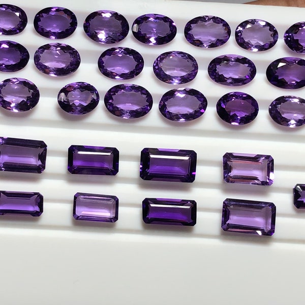 Amethyst Cut Stone Lot, Amethyst Faceted Gemstone Lot, Amethyst Mix Shape Lot, Amethyst Faceted Cabochon Lot , Amethyst Lot, Making Jewelry.