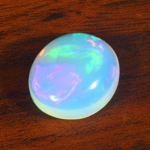 Natürlicher Opal Cabochon, Oktober Geburtsstein, Natürlicher äthiopischer Opal Cabochon, Opal lose Edelstein, Multi Opal Cab, 18x16x8 MM Ct.11.90 Schmuck