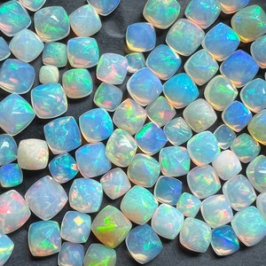 AAA +++ Hochwertiger natürlicher äthiopischer Opal Zuckerhut, Opal Zuckerhut Cabochon, natürlicher Opal Zuckerhut Welo Feuer Lot Opal machen Schmuck