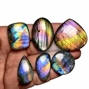 Lote de cabochão de labradorita roxa, lote de atacado de labradorita roxa, lote de pedras preciosas de labradorita roxa, lote de labradorita em formato misto, labradorita,