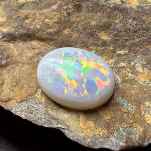 Cabujón doble de ópalo australiano, forma ovalada, piedra preciosa suelta, tamaño 17 x 13 x 6 mm, 10,20 quilates, para hacer anillos de joyería.