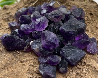 Natürlicher Amethyst Edelstein rau, Amethyst Reihe Edelstein, Amethyst Edelstein Reihe, Februar Birthstone Loser Edelstein Anhänger für die Schmuckherstellung