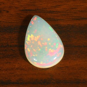 Opale di fuoco Ching-ming, Cabina multi opale, Cabochon opale naturale, Cabochon opale etiope naturale, Pietra di nascita di ottobre, dimensioni 24X14X4 MM Ct. 7.55