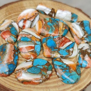 Oyster Turquoise Cabochon, Mix Oyster Turquoise Cabochon, Lotto Cabochon Turchese, Lotto Cabochon, Lotto Turchese Oyster, Per Fare Gioielli