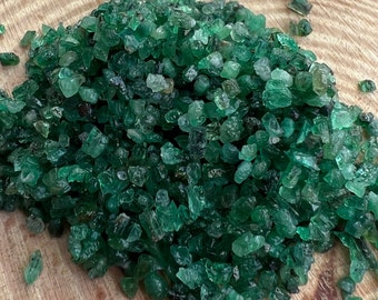 Piedra preciosa esmeralda natural en bruto, hilera de piedras preciosas esmeralda, hilera de esmeraldas, esmeralda verde en bruto, piedra preciosa suelta, piedra natal de mayo, para hacer joyas
