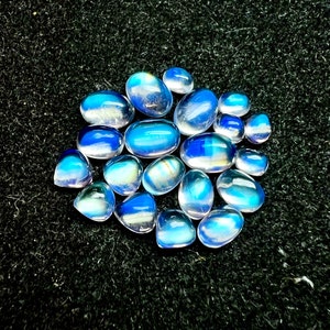 AAA +++ Pietra di luna arcobaleno naturale di alta qualità, cabochon arcobaleno, cabochon pietra di luna, cabochon fuoco blu, cabochon sciolto, per fare gioielli