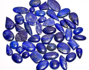 Lapis Lazuli Cabochon Lot: Mixed Shape Gemstones