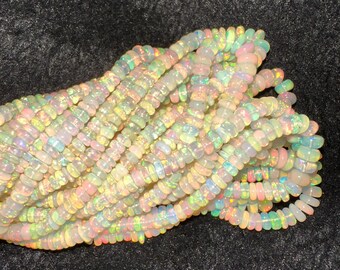 Fantastic Quality Natural Ethiopian Opal Beads, 16 Inch Strand, Jewelry Making Beads, Opal Beads Strand, Crafting Beads, Beading Supplies