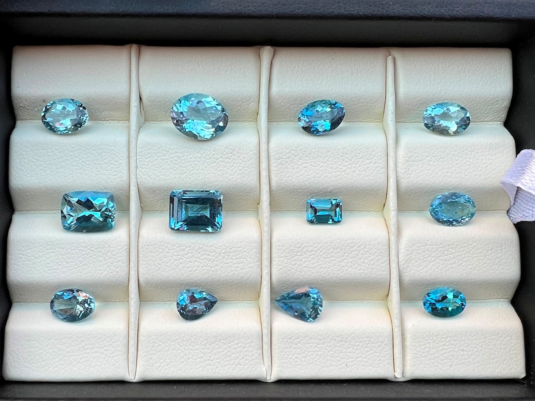 Natural AAA Aquamarine Gemstone, Aquamarine Faceted Gemstone