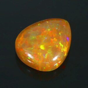 Oktober Geburtsstein Natürlicher äthiopischer Opal Cabochon braun Stein, Multi Flashy Feuer Lose Edelstein Opal Cabochon Größe 22X18X8MM ct. 17.00