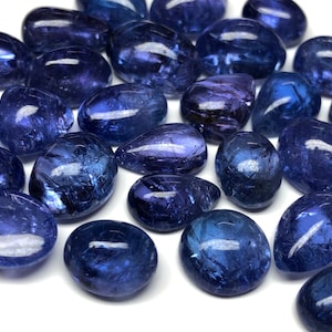 Natürlicher Tansanit Cabochon, Tansanit Cabochon, Tansanit Cabochon Edelstein, loser Edelstein, März Geburtsstein, für die Herstellung von Ring Anhänger Juwel