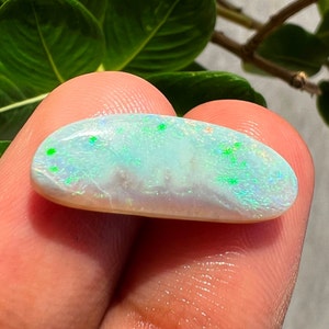 Pietra preziosa sciolta cabochon australiano, Opale Multi Fuoco, Opale australiano naturale, Cabochon opale australiano, Forma ovale per realizzare anelli di gioielli,