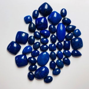 Precio al por mayor Lote Natural Lapis Lazuli Cabujón, Piedra preciosa Lapis Lazuli, Piedra preciosa suelta Lapis Lazuli, Para hacer joyería anillo colgante cuello,
