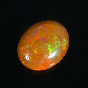Cabochon opale naturale, Pietra preziosa Cabochon opale, Cabochon opale marrone, Cabochon multi fuoco, Pietra sciolta opale, Forma ovale Dimensioni 15X12X5MM Ct.6.00