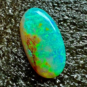 Cabochon opale australiano, cabochon opale australiano naturale, opale multi fuoco, cabochon opale, pietra preziosa sciolta, forma ovale 19X11X3 MM Ct. 4.20