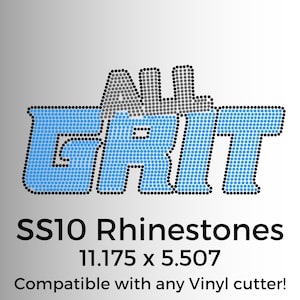 All Grit - Rhinestone Template