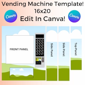 Vending Machine Template - Canva Editable Template