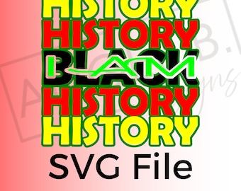 I Am Black History SVG