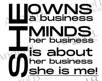 Hustle svg - Woman Owned Business svg