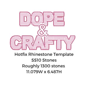 Hotfix Strass Vorlage | Dope&Crafty
