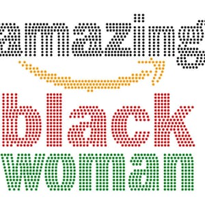 Rhinestone Template | Hotfix Rhinestone Template | Amazing Black Woman