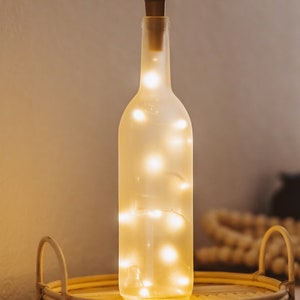 Wine Bottle Lamp - Light Up Wine Bottle - Unique Lighting